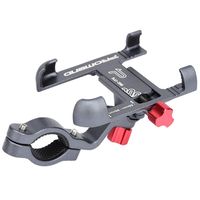 Nouveau support de téléphone pour vélo en alliage d'aluminium, 3,5 à 6,5 pouces, support de téléphone pour vélo, moto, support de téléphone pour GPS
