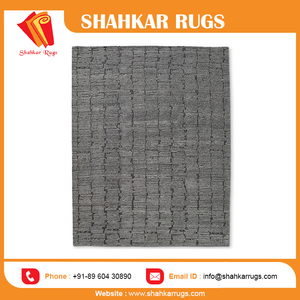 พรมขนสัตว์อินเดียแบบสั่งทำชุดพรมสำหรับห้องนั่งเล่นแบบถักทอแบบธรรมชาติทำด้วยมือ - Product Image 6