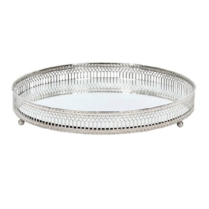 Set Three <b>Mirror</b> Serving <b>Tray</b> Modern Luxury Style Handmade Eco-Friendly High Quality Indian Origin Customized Shape Serving - Product Image 2