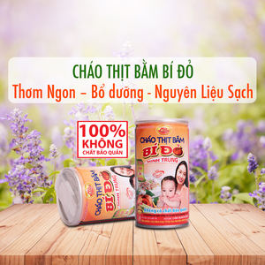 High Quality Canned instant Minced <b>pork</b> and pumpkin Congee from Vietnam - No preservative - Product Image 6
