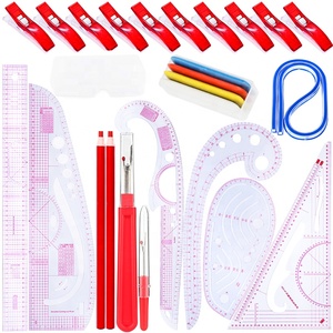 Règle de couture en plastique <span class=keywords><strong>MCZ</strong></span>-64 en gros, règle de courbe française pour vêtements, règle de dessin, règle de courbe française pour couturier - Product Image 1