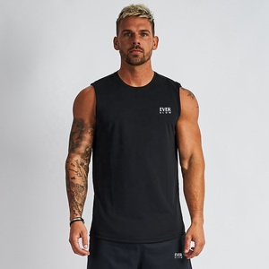 New Latest Design Wholesale Custom Knitted Breathable Casual Plus Size Workout <b>Men</b> <b>Tank</b> <b>Top</b> Customized logo <b>tank</b> <b>top</b> for <b>men</b> - Product Image 2