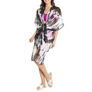 ชุดคลุมชายหาดมัดย้อมสำหรับวันหยุดของผู้หญิงชุดกิโมโนสุดหรูดีไซน์แฟชั่นมัดย้อมขนาดใหญ่พิเศษสำหรับผู้หญิง - Product Image 2