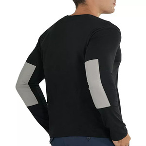 T-shirts à manches longues en coton 100% pour hommes, col rond, tendance été 2021, vente chaude, OEM, t-shirts pour hommes écologiques - Product Image 4