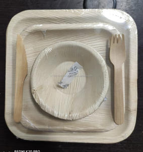 Organic Natural Areca Palm Leaf <b>Disposable</b> Eco-Friendly Dish Stylish Stealth Design with Engraving for Parties - Product Image 1