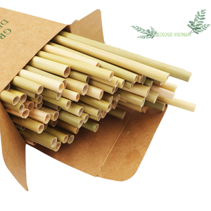 Eco2go Pailles jetables écologiques en gazon naturel 100% du Vietnam fabriquées à la main au Vietnam exportées dans le monde entier - Product Image 1