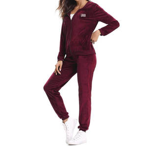 Vente en gros de survêtements d'hiver écologiques pour femmes, grande taille, couleur et logo personnalisés, manches longues - Product Image 5