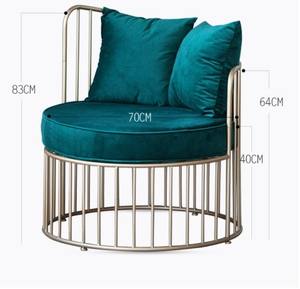 Trending Dining <b>Chair</b> for Home Hotel Restaurant Living Room Metal Gold Color Round Shaped Furniture Modern Home Furniture <b>Chairs</b> - Product Image 3