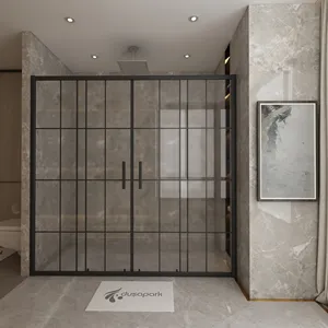 Alanda is TICARET — douche rectangulaire/simple, en verre trempé, cube pour salle de douche, écran de douche