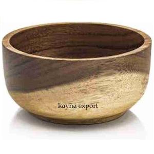 Bol à salade en bois au fini unique pour servir des dattes et des noix, jetable, pour la maison, la cuisine d'hôtel et la décoration de restaurant - Product Image 5