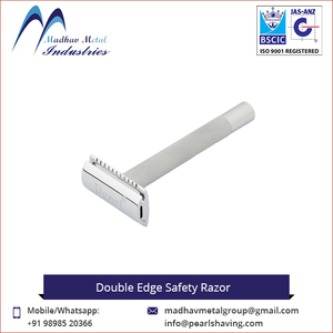 Wholesale Price Grooming Product Durable Quality Brass Anti-Corrosive Double <b>Edge</b> Safety Razor Stainless Steel Blade for Men - Product Image 2