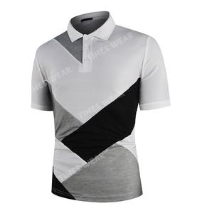 Camiseta de Manga Corta para Hombre de Alta Calidad, 100% Algodón, Secado Rápido, Antiarrugas, Estampado Sólido, Cuello con Inspiración Inglesa - Product Image 1