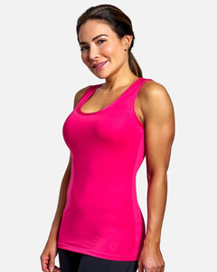 Camiseta sin mangas de compresión para mujer, Top elegante de alta calidad con base de color, top de compresión para chicas, precio al por mayor - Product Image 1