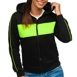 Pull à capuche pour femme, veste en molleton, surdimensionnée, sweat à fermeture éclair, tendance, - Product Image 1