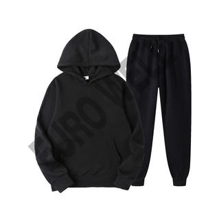 2024 dernière conception hommes XL hiver survêtement à la mode uni coton personnalisé sérigraphié Logo survêtement à capuche grande taille - Product Image 5