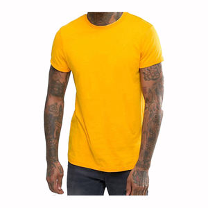 T-shirt pour homme, manches courtes, épaules tombantes personnalisées, surdimensionné, en coton et Polyester, de marque - Product Image 3
