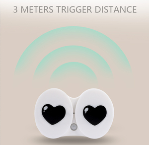 Lumière murale LED blanche moderne avec capteur de mouvement automatique œil de nuit à piles pour la maison décorative résidentielle vivant maison intelligente - Product Image 4