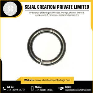 Bagues de saut en argent sterling 925 à la mode de l'Inde Résultats et composants de bijoux de mode au prix de gros-Création Sejal - Product Image 4