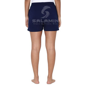 Short de gymnastique taille moyenne pour femmes avec coton brodé élastique Anti-rides vêtements d'été Service OEM disponible - Product Image 6