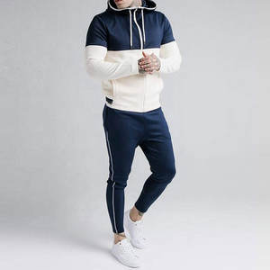 ICatcher ชุดวอร์มลำลองสำหรับผู้ชาย,ชุดวอร์มสำหรับนักวิ่งในยิมทำจากลายทางว่างเปล่าปรับแต่งได้ตามต้องการ - Product Image 5