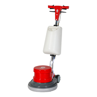 Gewerbliche Bodenreinigungsmaschine, Bürsten für Boden und Teppich sowie Padhalter, 17 Zoll, mit leistungsstarkem 1100W Elektromotor und 154 U/min