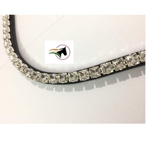 Bande adhésive rétro à sourcils pour cheval, en cristal opale transparent, de luxe, économique, tendance, avec bande ouverte au dos, à boucle, 1 pièce - Product Image 4