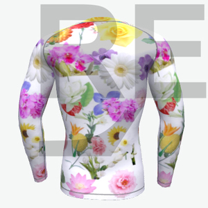 Camisetas de gimnasio de compresión logotipo personalizado para hombres UV BJJ Rashguard MMA sublimado manga larga Lycra con DHL y FedEx OEM disponible - Product Image 1