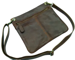 حقيبة من الجلد الأصلي مخصصة حصريًا من المصنع مصنوعة يدويًا بنية اللون كلاسيكية للجنسين تصلح للاستخدام اليومي