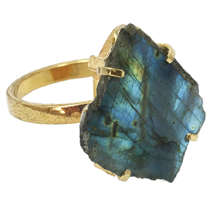 Anillos Sencillos de Labradorita (Venta al por Mayor) - Product Image 1