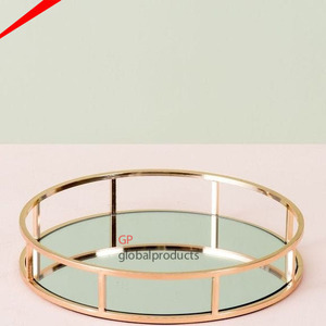 Unique Attractive Design White <b>Marble</b> Serving <b>Tray</b> with Decorative Brass Handles Kitchenware Serving <b>Tray</b> - Product Image 5