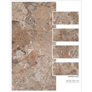 Carrelage de sol décoratif en marbre blanc ivoire Carrelages de sol émaillés entièrement polis Eramic 60x120cm - Product Image 4