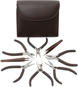 ชุดเครื่องมือคีมขนาด4.5นิ้ว,ชุดเครื่องมือทำเครื่องประดับคีมสเตนเลสสีดำ - Product Image 4