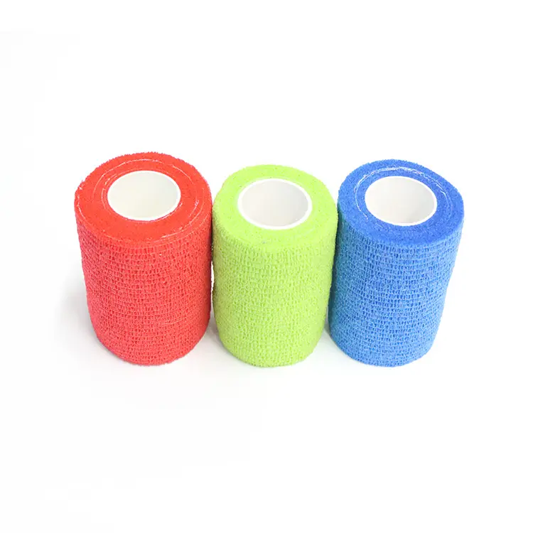 BLUENJOY Good Quality Elastic Muscle Self Adhesive Cohesive Bandage For Sport Protection