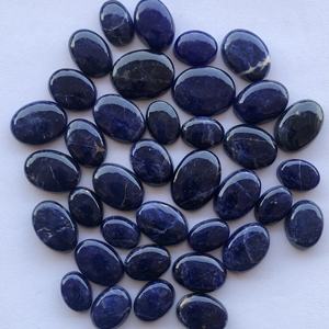 Piedra de Sodalita Azul Natural de 10 mm, 20 mm, 30 mm, Gema Suelta Ovalada Lisa, Cabujón Semiprecioso, Última Novedad, Calidad AAA para Joyería - Product Image 4