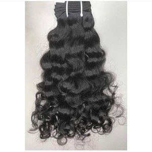 Extensions de cheveux humains vierges indiens 100% naturels, qualité Remy, ondulés et lisses, tissage double trame, toutes couleurs - Product Image 3