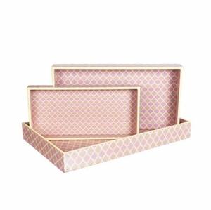 ถาดไม้เคลือบพร้อมหูจับ,ถาดเซิร์ฟเวอร์สำหรับตกแต่งบ้านห้องครัวและโรงแรมถาดสี่เหลี่ยมประหยัดค่าใช้จ่าย - Product Image 6