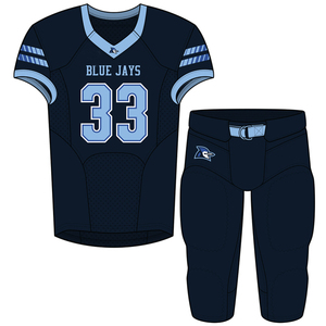 Nuevo diseño de uniformes de fútbol americano con logotipo personalizado para jóvenes y adultos de talla grande, sublimación barata, precio bajo - Product Image 1