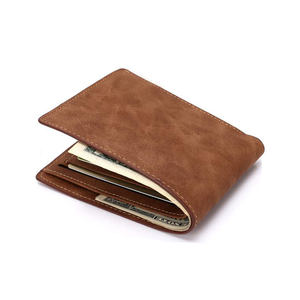 2022 nouveaux portefeuilles en cuir véritable de qualité supérieure Offre Spéciale haute qualité tendance cuir PU fermeture ouverte solide Simple Style court - Product Image 5