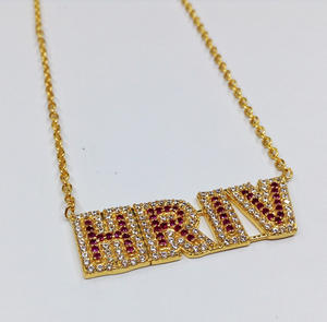 Cadena de plata de ley 925 con gemas chapadas en oro, collar de moda minimalista - Product Image 2