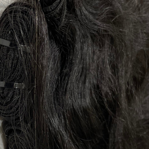 CUTÍCULAS VIRGEN ALINEADAS EXTENSIONES DE CABELLO HUMANO TRAMAS MÁQUINA DE CABELLO DE TEMPLO NATURAL SIN PROCESAR - Product Image 1