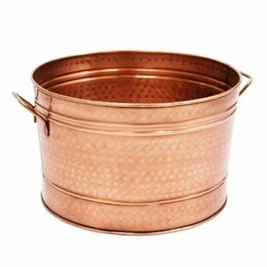 Design élégant en relief Métal Fer Bronze Fini Boisson Baignoire de table Métal Fer Seau à glace Refroidisseur à vin - Product Image 6