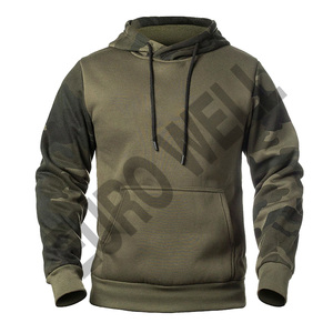 เสื้อฮู้ดดี้ Kangroo Pocket สำหรับผู้ชาย รุ่นใหม่ล่าสุด ผลิตจากผ้าฝ้าย 100% ดีไซน์ถักทอ มีซับใน สีพื้นแบบกำหนดเอง พร้อมโลโก้ - Product Image 3