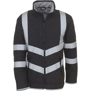 Hi Vis-chaqueta reflectante de seguridad para trabajadores de carretera, uniforme de trabajo de alta calidad, resistente al agua