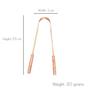 Limpiador de lengua de cobre de diseño personalizado para la higiene bucal fabricante fábrica India - Product Image 2