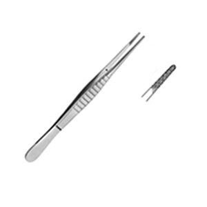 Gillies Tissue Forceps 1X2 Dientes 15CM Manual Acero Inoxidable Metal - Product Image 5