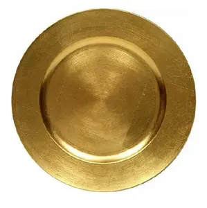 Gold Antique Wedding Decorative Handmade Charger Plate Decorative Hammered Antique Bronze Finishes Metal Charger Plate