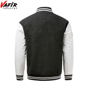 Veste en coton universitaire personnalisée de haute qualité du fabricant Tissu de laine d'hiver avec patchs d'impression de logo personnalisés Taille XS - Product Image 2