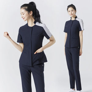 <b>Women's</b> Short Sleeve Nursing Scrubs Health Worker Tops and <b>Pants</b> Workwear Sets Nurse Uniform Suits for Hospital Workers - Product Image 2
