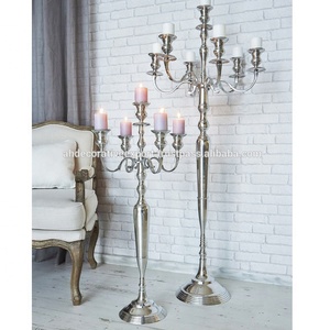 Candélabre de sol haut 5 bras vente chaude candélabre fait main en métal nouveau Design pour la décoration - Product Image 6