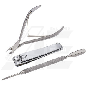 Kit de viaje 3 en 1 para el cuidado de las uñas, cortaúñas, cortacutículas, empujador, cortador de uñas, Kit DE ASEO portátil de acero inoxidable para mujeres y hombres - Product Image 4